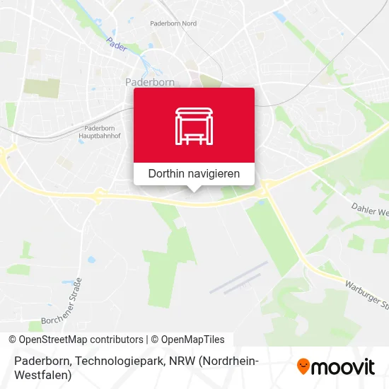 Paderborn, Technologiepark Karte