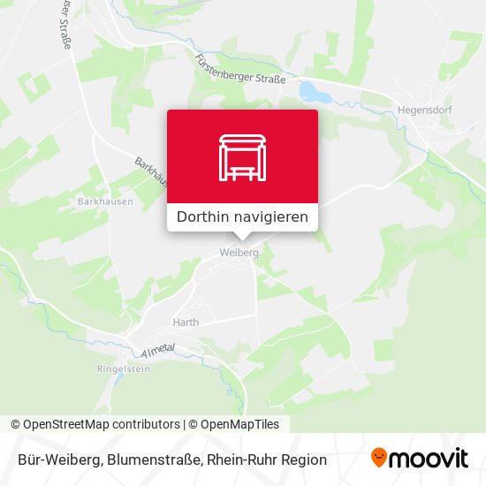 Bür-Weiberg, Blumenstraße Karte