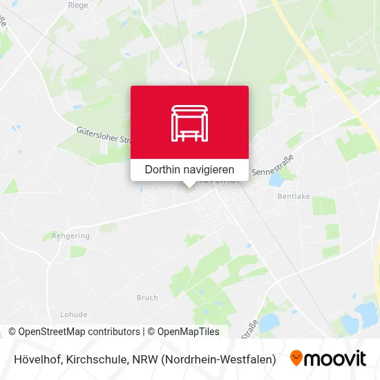 Hövelhof, Kirchschule Karte