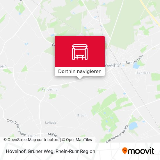 Hövelhof, Grüner Weg Karte