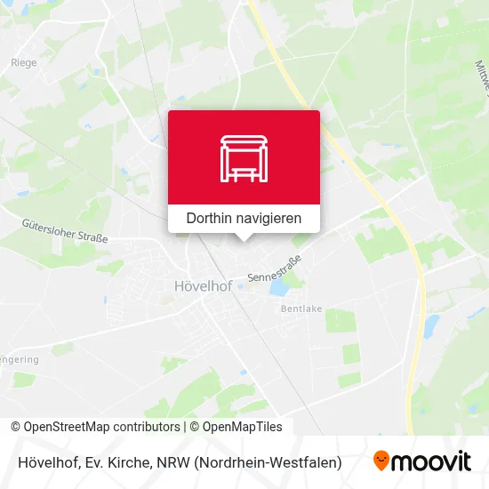 Hövelhof, Ev. Kirche Karte