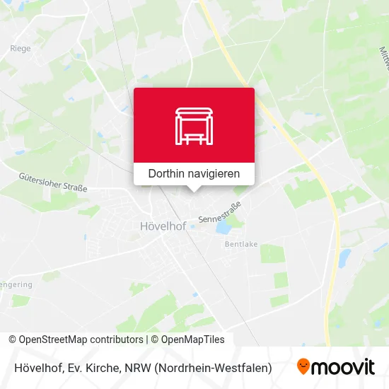 Hövelhof, Ev. Kirche Karte