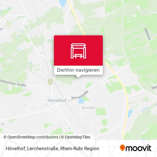 Hövelhof, Lerchenstraße Karte