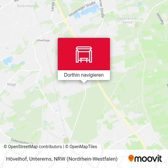 Hövelhof, Unterems Karte