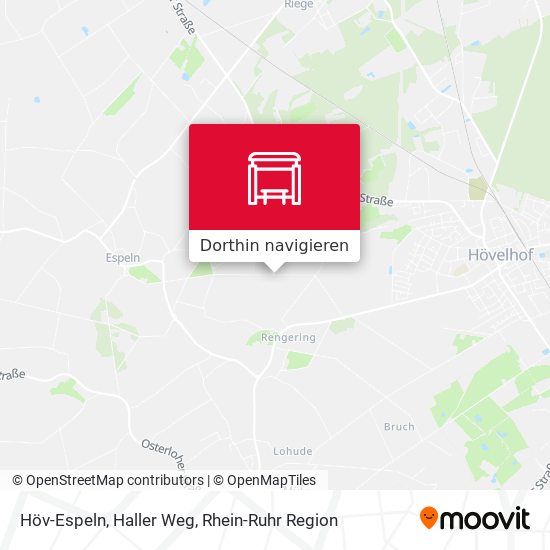Höv-Espeln, Haller Weg Karte
