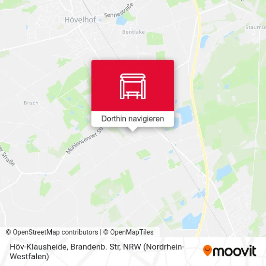 Höv-Klausheide, Brandenb. Str Karte