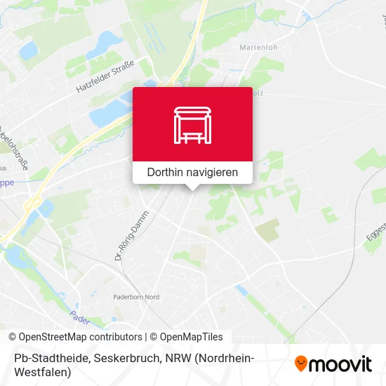 Pb-Stadtheide, Seskerbruch Karte