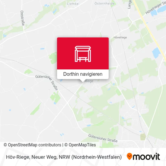 Höv-Riege, Neuer Weg Karte