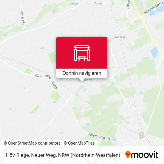 Höv-Riege, Neuer Weg Karte