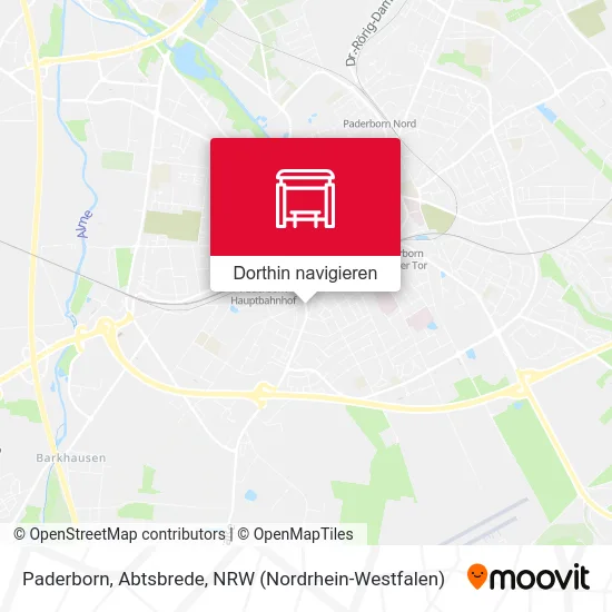 Paderborn, Abtsbrede Karte