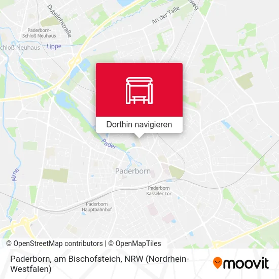 Paderborn, am Bischofsteich Karte