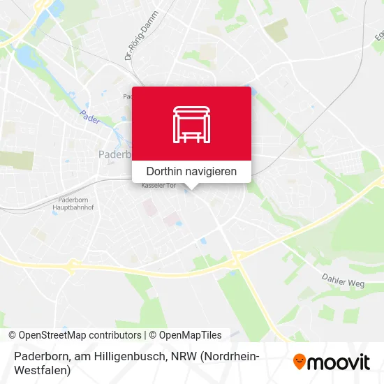 Paderborn, am Hilligenbusch Karte
