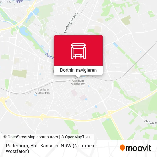 Paderborn, Bhf. Kasseler Karte