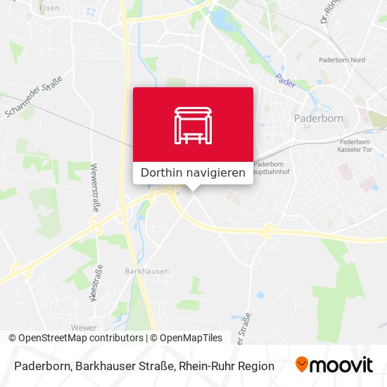 Paderborn, Barkhauser Straße Karte