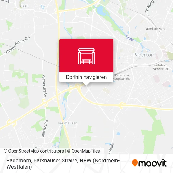 Paderborn, Barkhauser Straße Karte