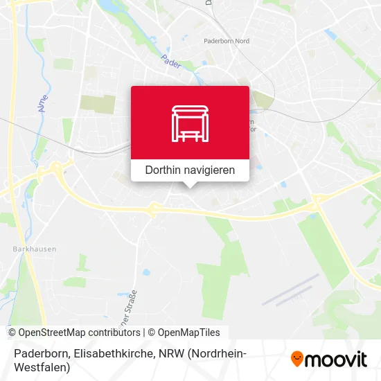 Paderborn, Elisabethkirche Karte