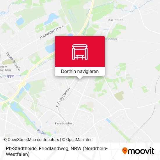 Pb-Stadtheide, Friedlandweg Karte