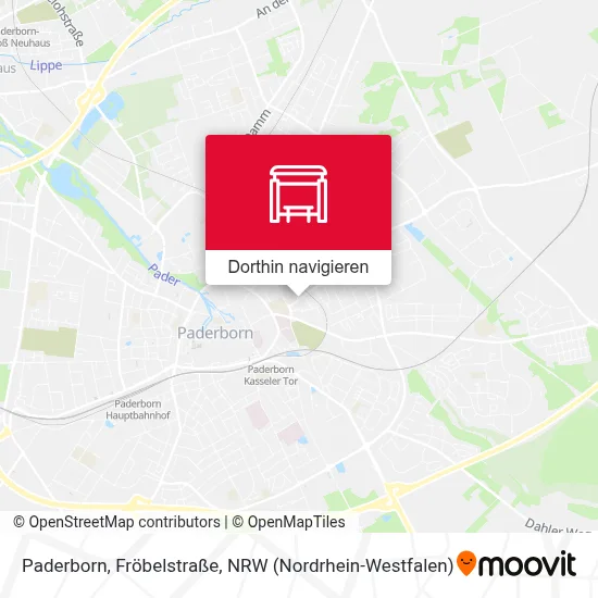 Paderborn, Fröbelstraße Karte