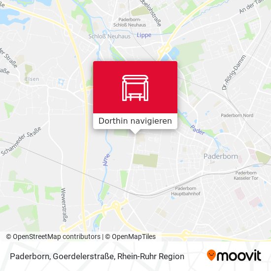 Paderborn, Goerdelerstraße Karte