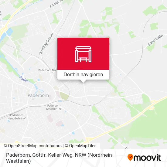 Paderborn, Gottfr.-Keller-Weg Karte