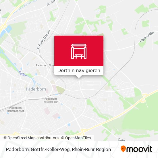 Paderborn, Gottfr.-Keller-Weg Karte