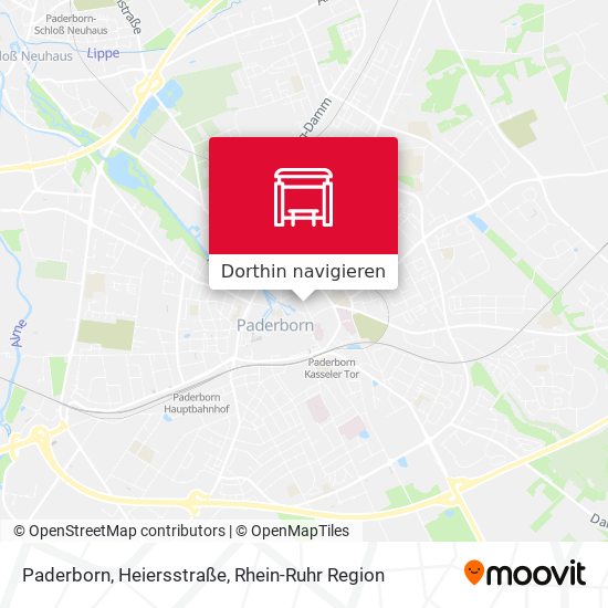 Paderborn, Heiersstraße Karte