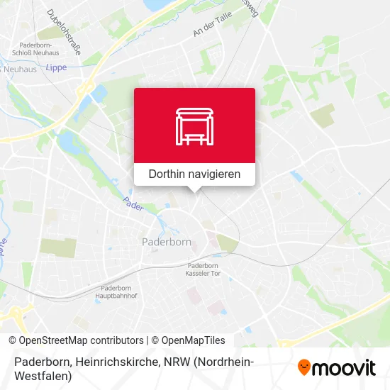 Paderborn, Heinrichskirche Karte