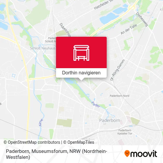 Paderborn, Museumsforum Karte