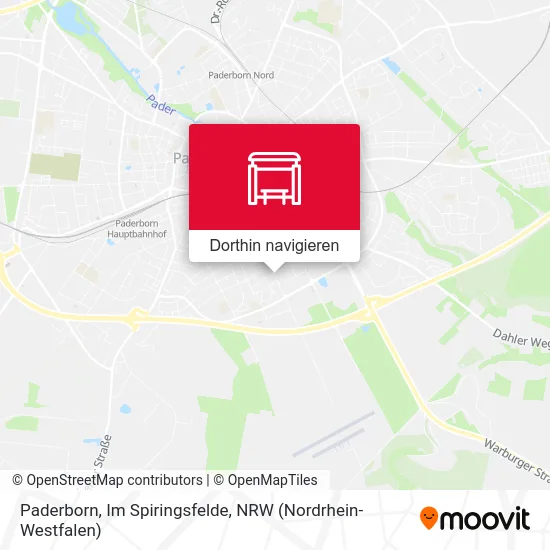 Paderborn, Im Spiringsfelde Karte