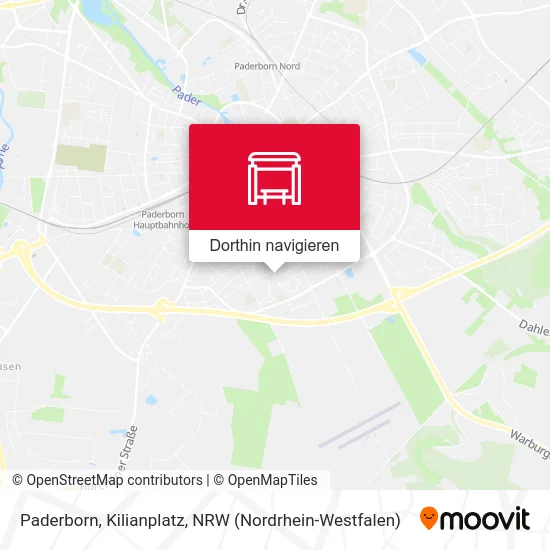 Paderborn, Kilianplatz Karte