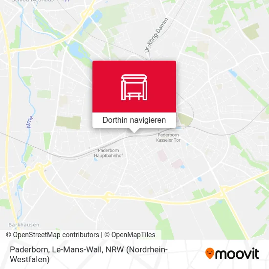 Paderborn, Le-Mans-Wall Karte