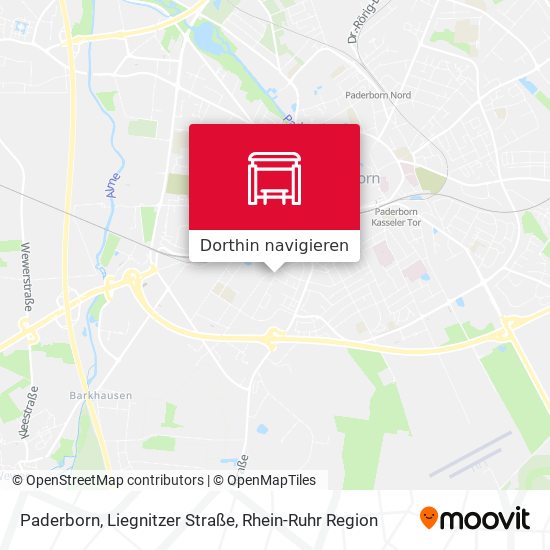 Paderborn, Liegnitzer Straße Karte