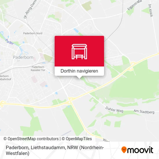 Paderborn, Liethstaudamm Karte