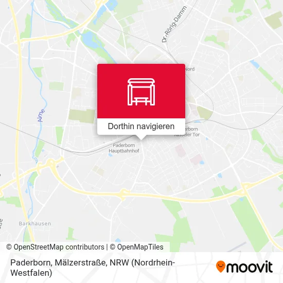 Paderborn, Mälzerstraße Karte