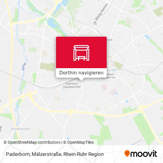 Paderborn, Mälzerstraße Karte