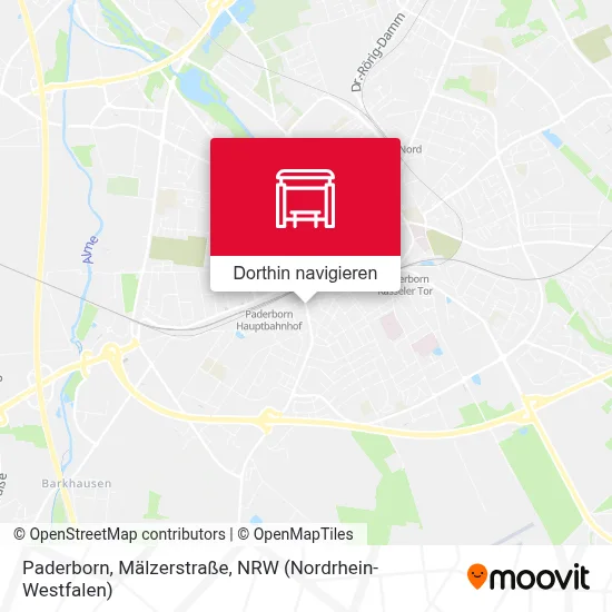 Paderborn, Mälzerstraße Karte