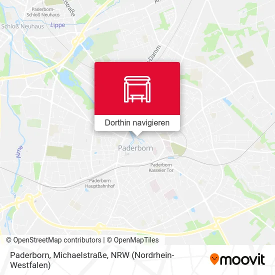 Paderborn, Michaelstraße Karte