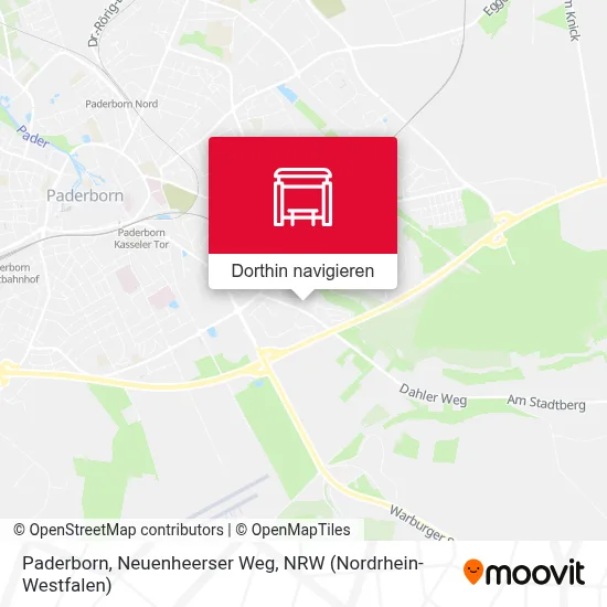 Paderborn, Neuenheerser Weg Karte