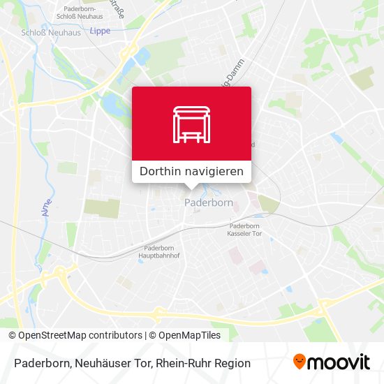 Paderborn, Neuhäuser Tor Karte