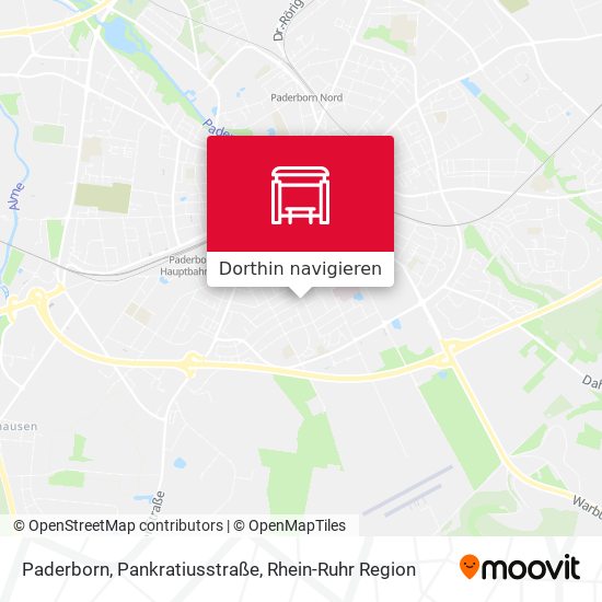 Paderborn, Pankratiusstraße Karte