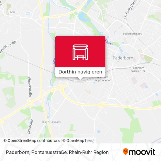 Paderborn, Pontanusstraße Karte