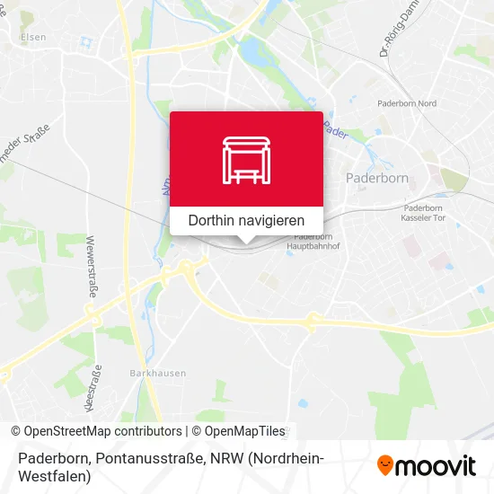 Paderborn, Pontanusstraße Karte