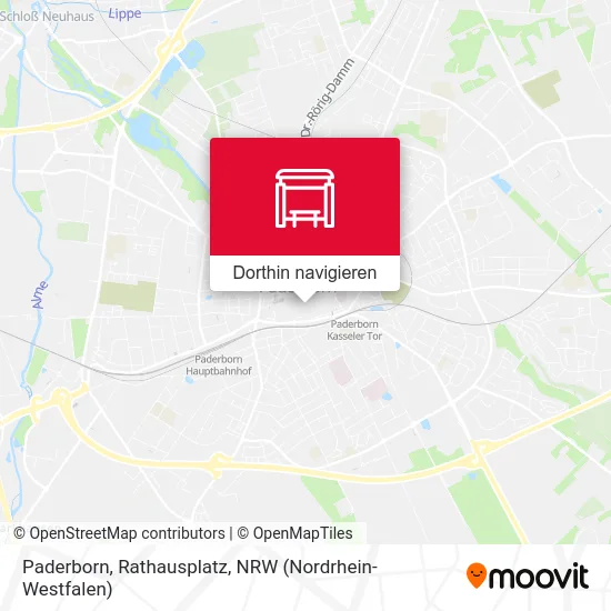 Paderborn, Rathausplatz Karte