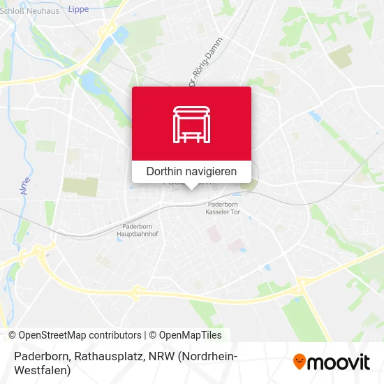 Paderborn, Rathausplatz Karte