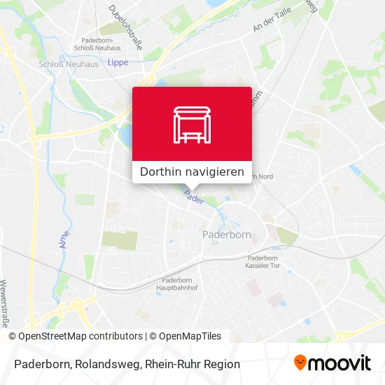 Paderborn, Rolandsweg Karte