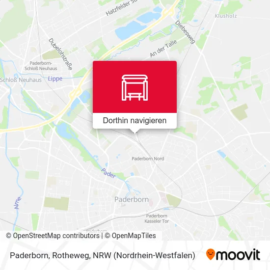 Paderborn, Rotheweg Karte