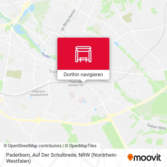 Paderborn, Auf Der Schulbrede Karte