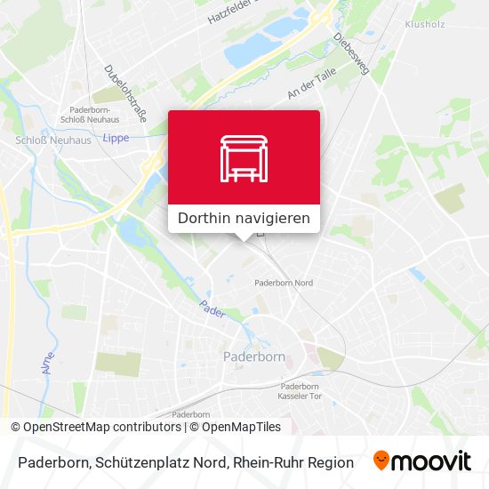 Paderborn, Schützenplatz Nord Karte
