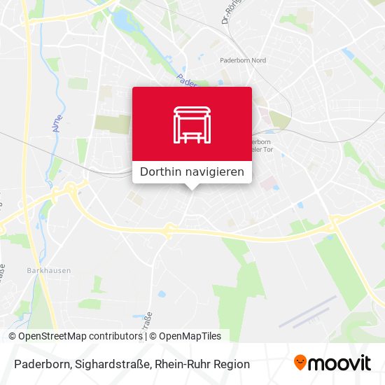 Paderborn, Sighardstraße Karte