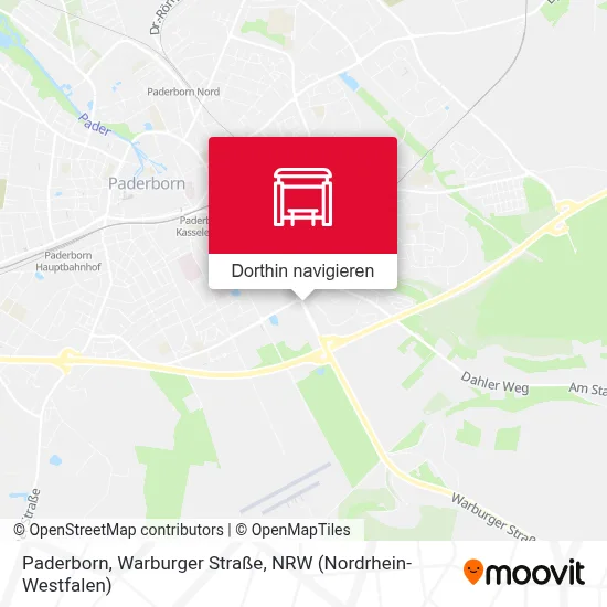 Paderborn, Warburger Straße Karte